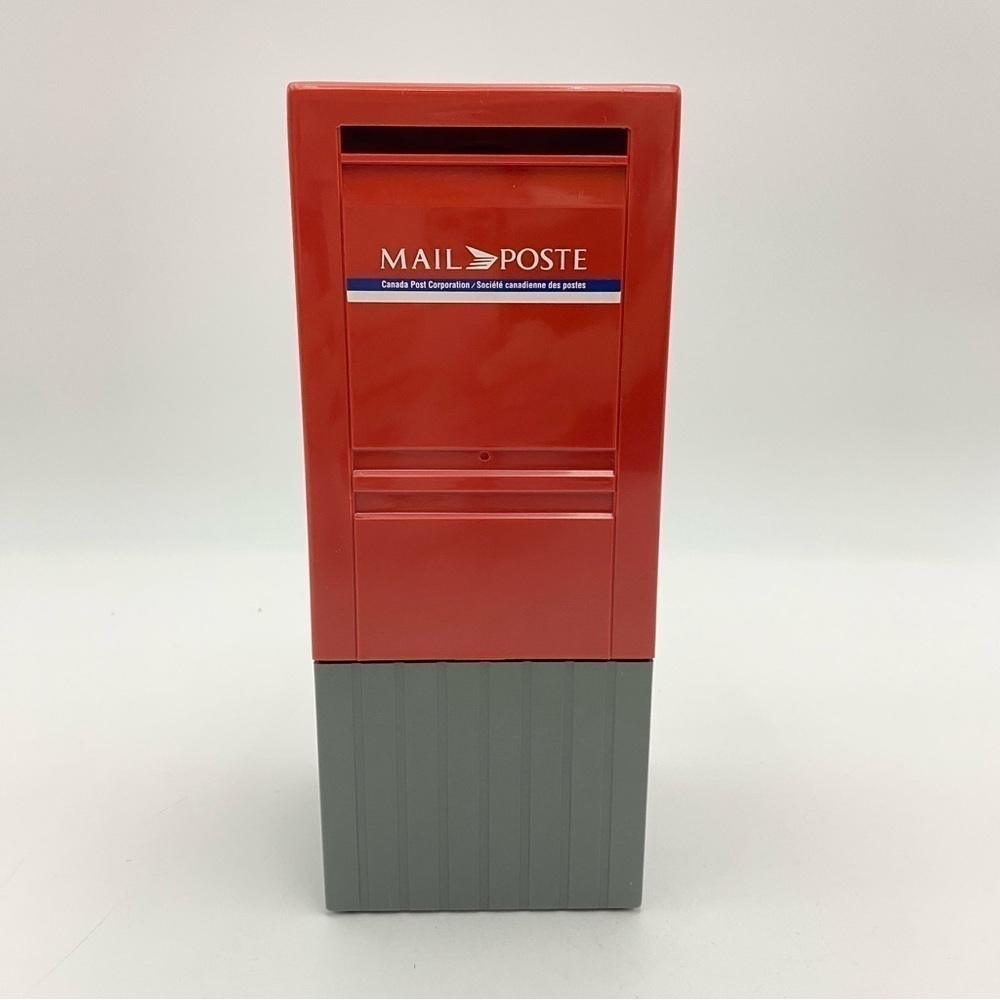 Vintage 90s Canada Post Street Corner Mailbox Piggy Bank 8”